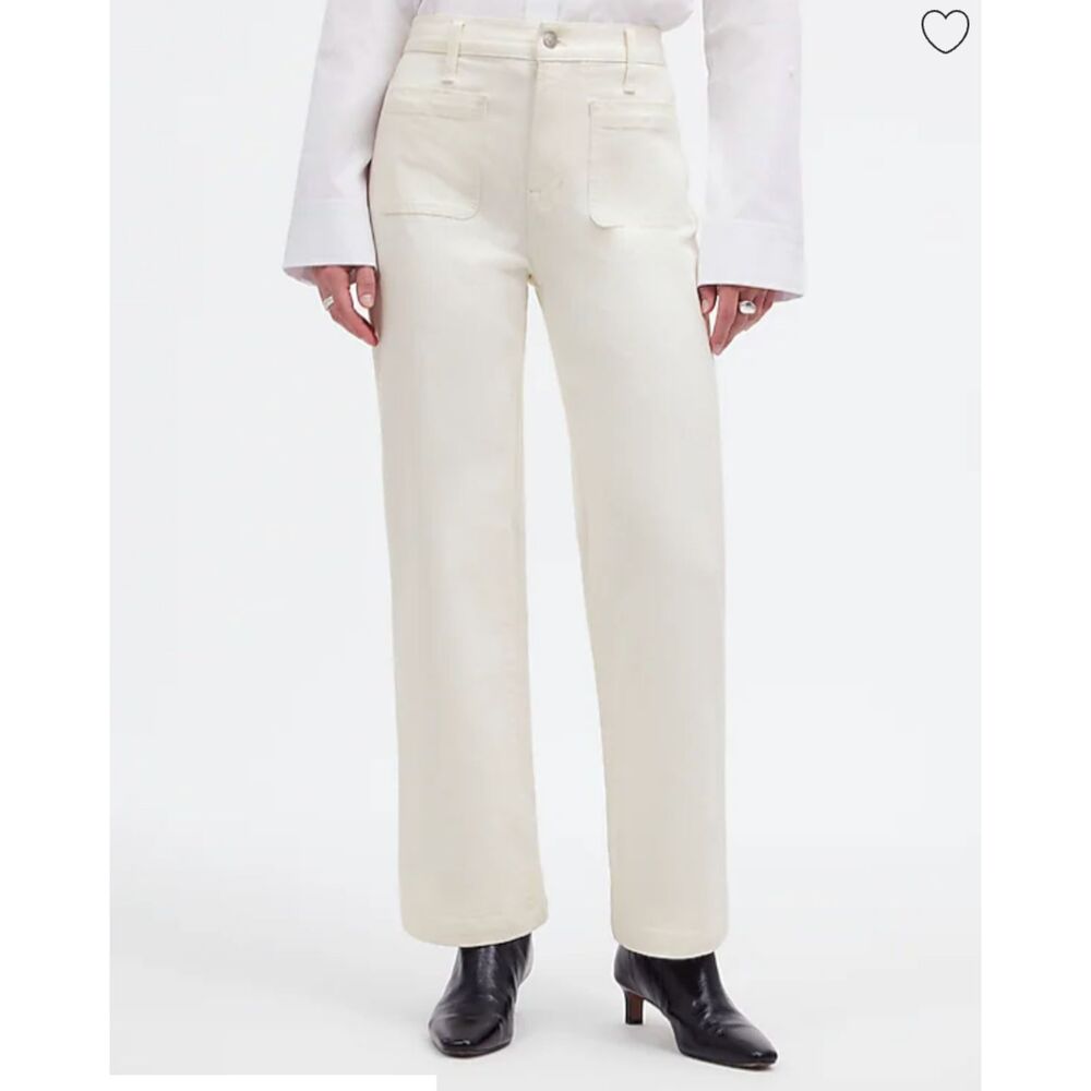NWOT Madewell The Emmett Wide-Leg Full Length Jean: Patch Pocket Edition - Picture 2 of 6